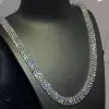 105ctw White Sapphire Four Row Statement Necklace