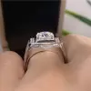 3.8ct Round Cut White Sapphire Paved Men's Ring