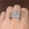 3.8ct Round Cut White Sapphire Twist Halo Engagement Ring