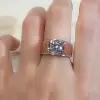 3.8ct Round Cut White Sapphire Men's Engagement Ring