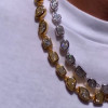 76ctw Bezel-Set Multi-cut White Sapphire Statement Necklace