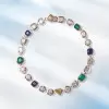 80ctw Multi-cut Multicolor Sapphire Statement Necklace
