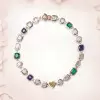 80ctw Multi-cut Multicolor Sapphire Statement Necklace