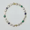 80ctw Multi-cut Multicolor Sapphire Statement Necklace
