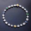 80ctw Multi-cut Multicolor Sapphire Statement Necklace