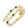 80ctw Multi-cut Multicolor Sapphire Statement Necklace