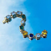 30ctw Multi-cut Multicolor Sapphire Statement Bracelet