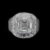 9.5ct Asscher Cut Bold Men's Cocktail Ring
