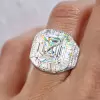 9.5ct Asscher Cut Bold Men's Cocktail Ring