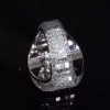 9.5ct Asscher Cut Bold Men's Cocktail Ring