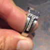 5.6ct Princess Cut Machenical Style Men's Ring