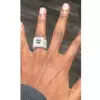 3ct Round Cut Paved Bold Men's Cocktail Ring
