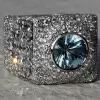 3ct Round Cut Paved Bold Men's Cocktail Ring
