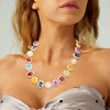 100ctw Multi-cut Multicolor Sapphire Halo Statement Necklace