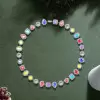 100ctw Multi-cut Multicolor Sapphire Halo Statement Necklace
