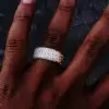 4ctw Round Cut Scattered Paved Men's Ring