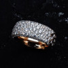 4ctw Round Cut Scattered Paved Men's Ring