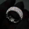 4ctw Round Cut Scattered Paved Men's Ring