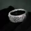 4ctw Round Cut Scattered Paved Men's Ring
