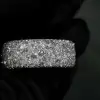 4ctw Round Cut Scattered Paved Men's Ring