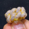 15MM White Sapphire Paved Cuban Link Ring