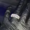 16ctw Baguette and Emerald Cut Three-side Eternity Ring