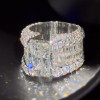 8ct Radiant Cut Three-Side Paved Men's Engagement Ring