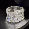 8ct Radiant Cut Three-Side Paved Men's Engagement Ring