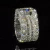 8ct Radiant Cut Three-Side Paved Men's Engagement Ring
