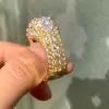 3ct Round Cut Bold Wide Men's Cocktail Ring