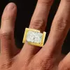 14ct Radiant Cut Bold Men's Cocktail Ring
