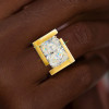 14ct Radiant Cut Bold Men's Cocktail Ring