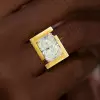 14ct Radiant Cut Bold Men's Cocktail Ring