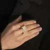 14ct Radiant Cut Bold Men's Cocktail Ring