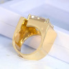 14ct Radiant Cut Bold Men's Cocktail Ring