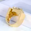 14ct Radiant Cut Bold Men's Cocktail Ring