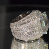 9.5ct Asscher Cut Invisible Set Baguette Shape Men's Ring