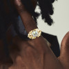 5.6ct Cushion Cut Two Tone Men's Cocktail Ring