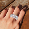 16ctw Round and Baguette Cut Eternity Ring