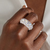 16ctw Round and Baguette Cut Eternity Ring