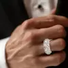16ctw Round and Baguette Cut Eternity Ring