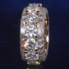 16ctw Round and Baguette Cut Eternity Ring