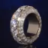 16ctw Round and Baguette Cut Eternity Ring