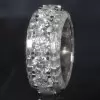 16ctw Round and Baguette Cut Eternity Ring