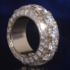 16ctw Round and Baguette Cut Eternity Ring