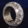 16ctw Round and Baguette Cut Eternity Ring