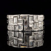 6ctw Baguette Cut White Sapphire Half Eternity Ring
