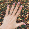 1.5ct Round Cut White Sapphire Engagement Ring