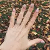 1.5ct Round Cut White Sapphire Engagement Ring