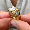 3.8ct Round Cut Machenical Style Modern Engagement Ring